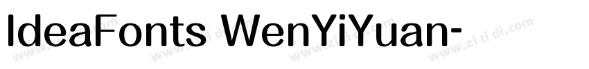 IdeaFonts WenYiYuan字体转换